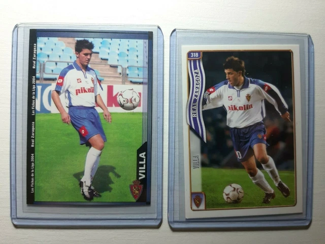 Carte David Villa – Zaragoza – Mundicromo 2004-05 – La Liga – Originale