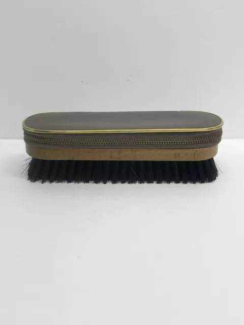 Vintage Golden Seal Made In Germany Shoe/Clothes Brush w/ Built-in Grooming Kit