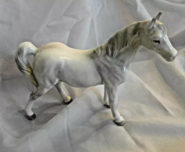 Vintage White Horse Porcelain / China Possibly Bfa Borders Fine Arts