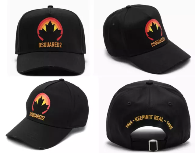 Dsquared2 Hoja Icon Gorra de Béisbol Basebalkappe Sombrero Nueva Colección