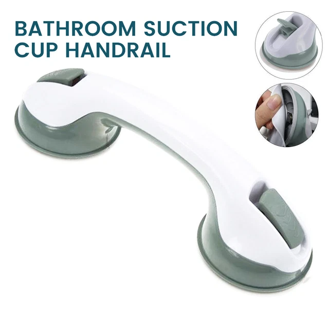 Suction Grab Bar 12'' Shower Handle Bathroom Balance Bar with Strong Hold LoUFn