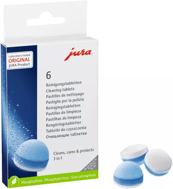 Genuine Jura Cleaning Tablets Genuine 3 in 1 Phase 6 tablets Detergent Tablets