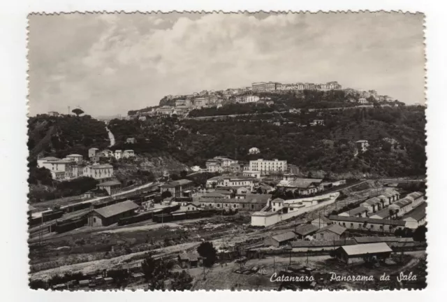 Cartolina Postale Catanzaro - Panorama Da Sala Con Stazione E Binari