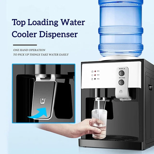 Hot/Ice/Cold Top Loading Countertop Water Cooler Dispenser Drinking Machine 5Gal