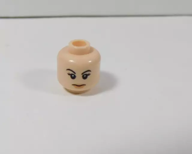 LEGO Female Girl Dual Sided Flesh Head Minifig Angry Smile O4