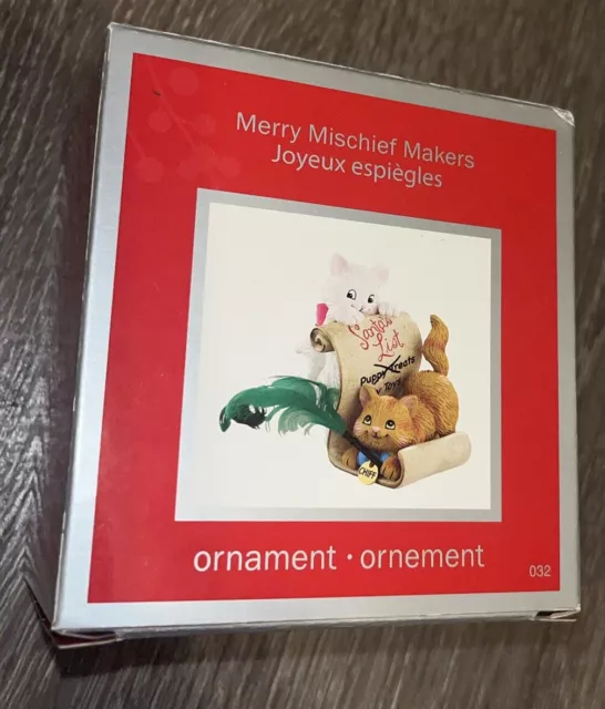 Carlton Cards Merry Mischief Makers Ornament Kittens Miss & Chiff