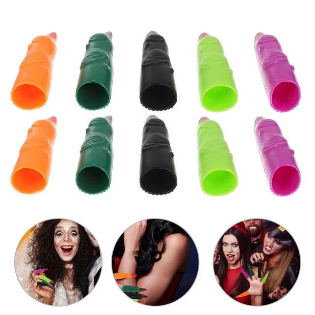 50 PCS WITCH Fingers Fingernail Halloween Props Nails Scary Fake £12.39