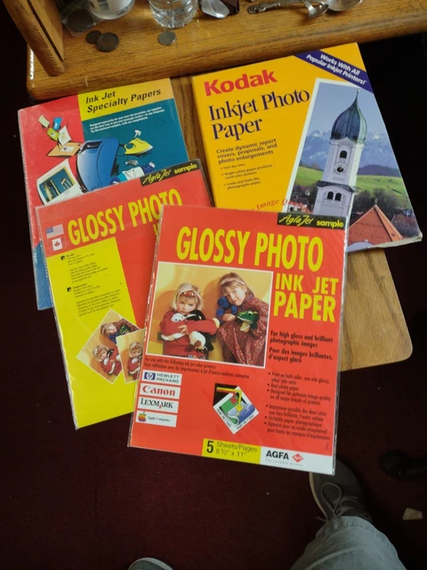 Mixed Leark Kodak Photo Paper 8.5" x 11" Gloss Photo Paper New