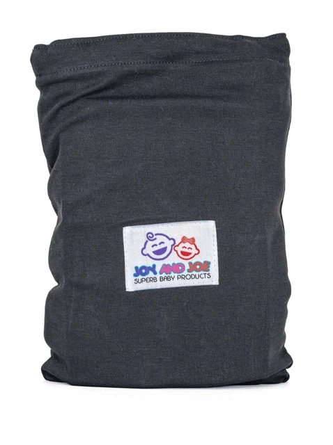 Cabestrillo Joy and Joe Baby Wrap orgánico elástico premium portador, negro