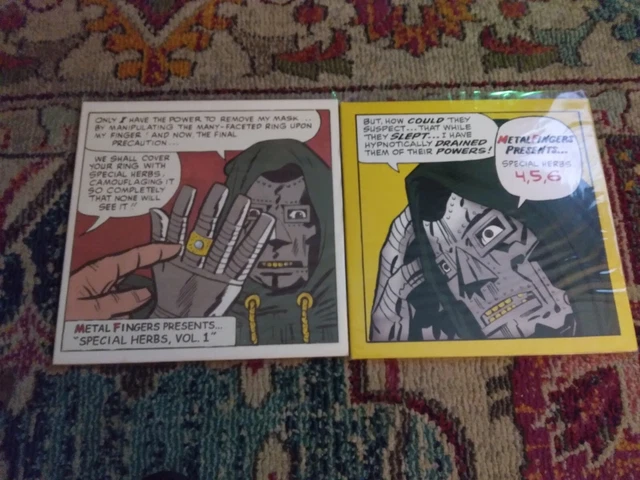 Lot Of 2 MF DOOM Metal Fingers Presents Special Herbs Vol 1&2 4 5&6 Vinyl  VG+