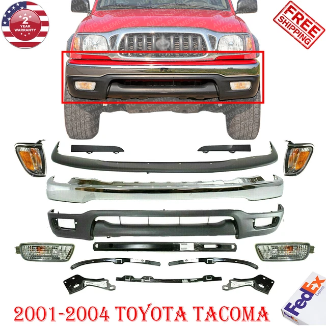FRONT BUMPER KIT + Brackets + Retainers + Lights Set For 20012004