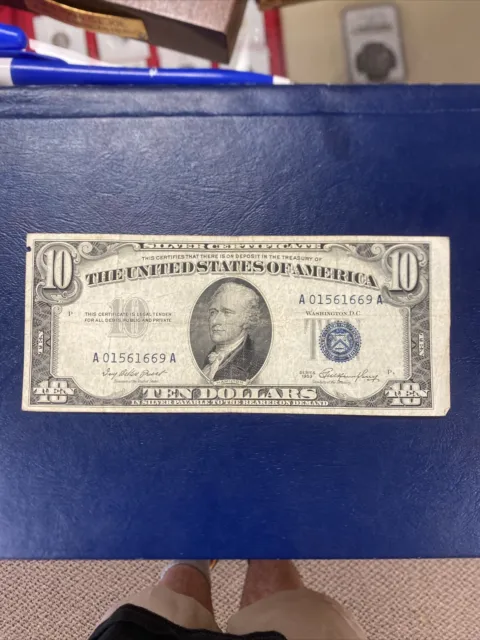 1953 10 Dollar Silver Certificate
