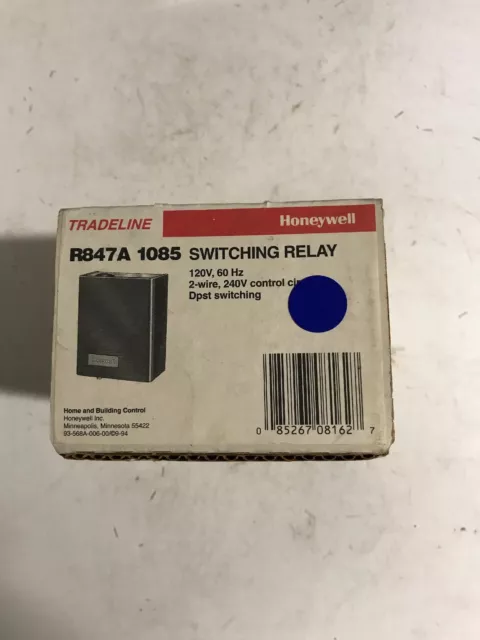 Honeywell R847A1085  Switching Relay 120V 60Hz  2 wire, 240v control circuit