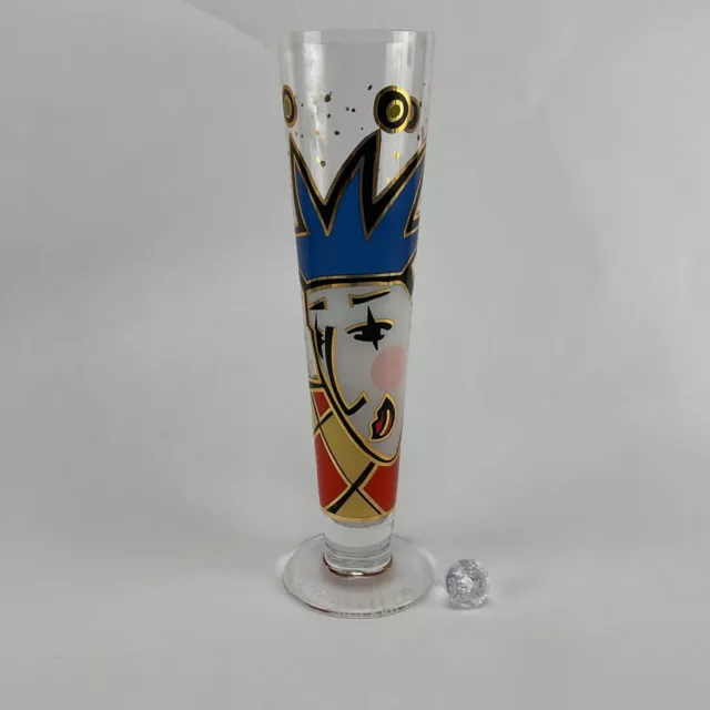 RITZENHOFF Tall Pilsner Beer Glass Flute TATJANA KRIZMANIC 9.25" 12 oz