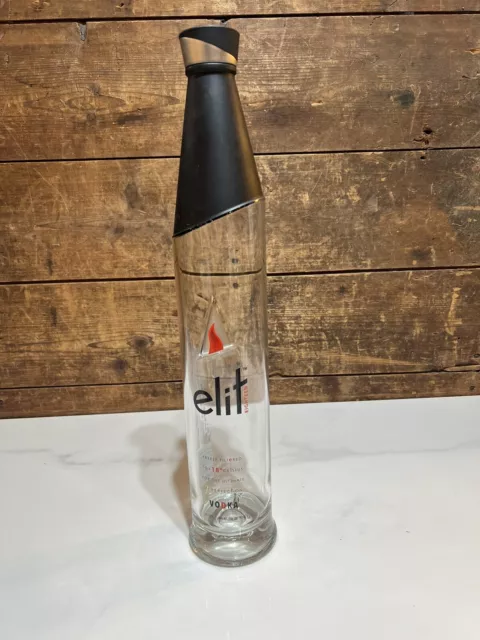 Stoli Elit 18 Stolichnaya Vodka 750ml Empty Bottle With Original Cap