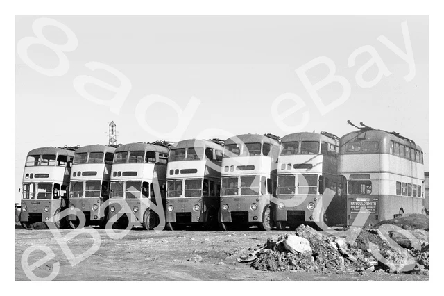 Withdrawn Bus BUS PHOTOGRAPH WOLVERHAMPTON C.T. withdrawn Trolleybus line-up £1.60 ...