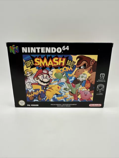 Super Smash Bros. N64 IMBALLO ORIGINALE condizione: molto buono