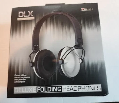 New, Sealed Sentry Industries DLX10 Deluxe Folding Stereo 3.5mm Headphones
