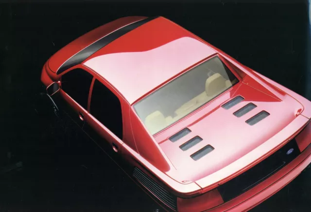 Ford Poster 1988 Ghia Vignale MSSX-1 Concept Car Format 52 x 34,5 cm WIE NEU