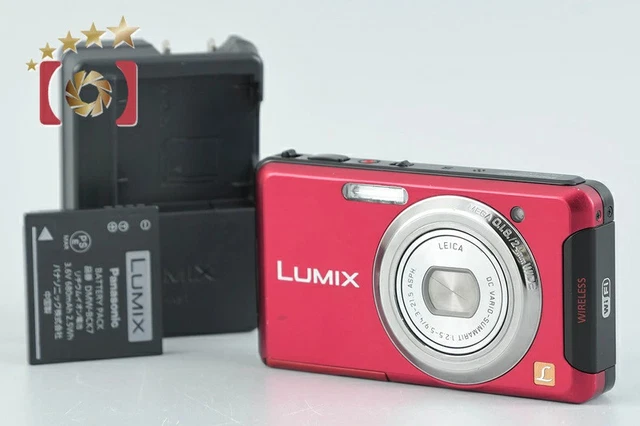 PANASONIC LUMIX DMC-FX90 Red 12.1 MP Digital Camera [Japanese