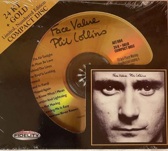 ★PHIL COLLINS①★24 K＋GOLD◇Audio Fidelity AUDIO FIDELITY 24kt GOLD CD AFZ-129: PHIL COLLINS - Hello, I
