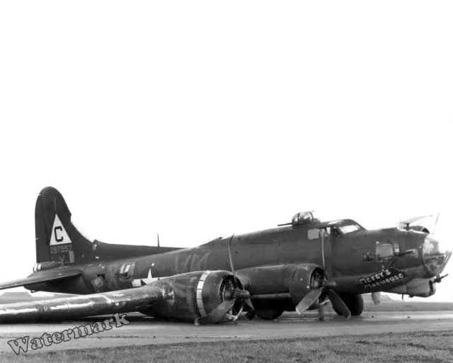 Photograph WWII Boeing B-17G-20-VE (S/N 42-97557) "Mercy's Madhouse" 1944  8x10