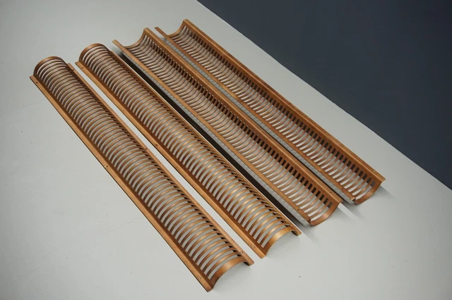 4x CD Ständer Regal Teak Halterung Bücher Danish 60er 70er Mid Century