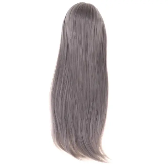 9-10 Inch 1/3 BJD Doll Wig Long Straight Hair for SD Uncle Doll Gray Wigs