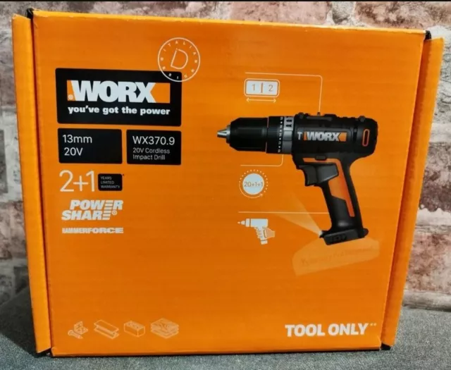 Worx 20V Akku-Schlagbohrschrauber WX370.9 Solo