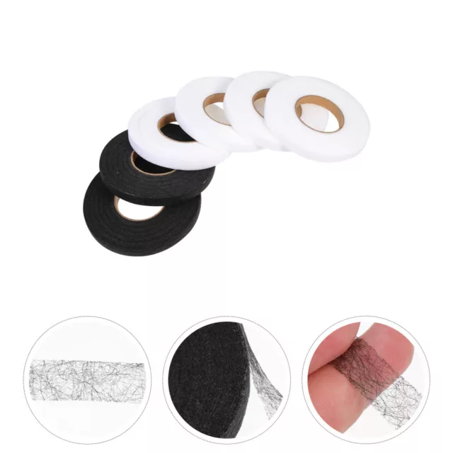6 Rolls Non- Woven Embroidery Lining Clothing Adhesive Interlining Tape