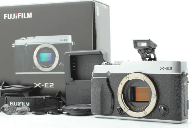 [Near MINT in Box] Fujifilm X-E2 16.3MP Digital Mirrorless Camera Silver JAPAN
