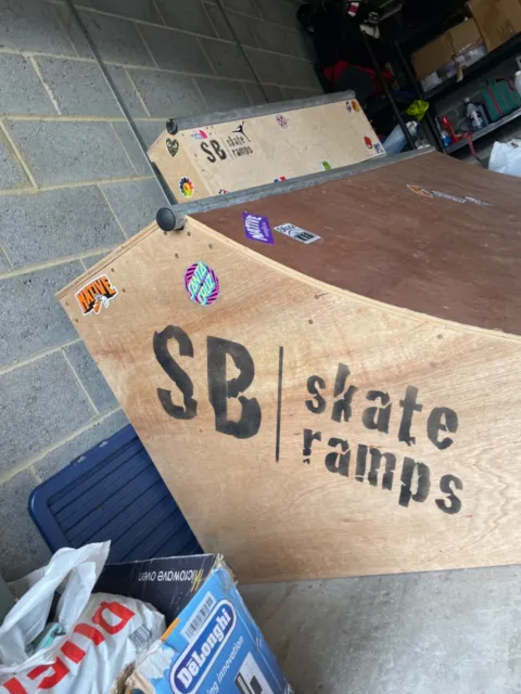 Half pipe skate or scooter ramp - garage/garden