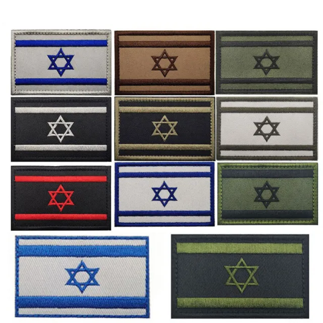 Bag Backpack Israel Flag Stickers Country Hat 3D Embroidery Embroidered Outdoor
