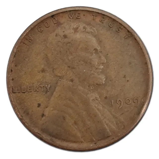 1909-P VDB Lincoln Wheat Cent Penny XF Extremely Fine Copper