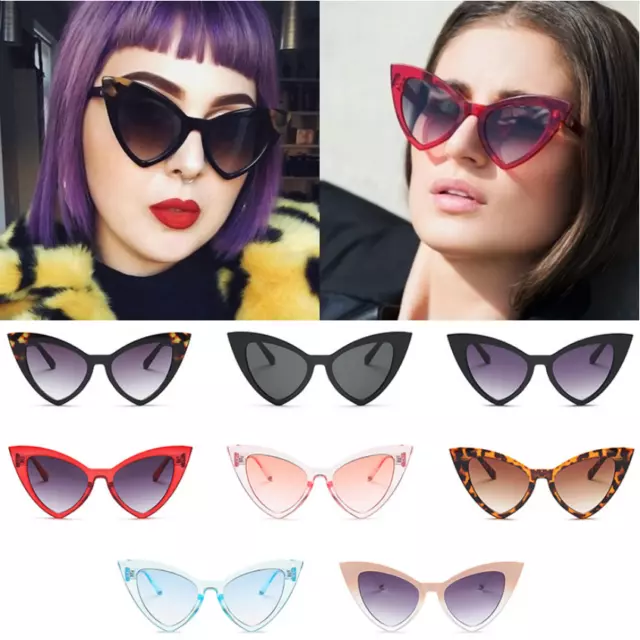 Fashion Unisex Goggles Women Men Vintage Cat Eye Sunglasses Retro Rapper Glasses