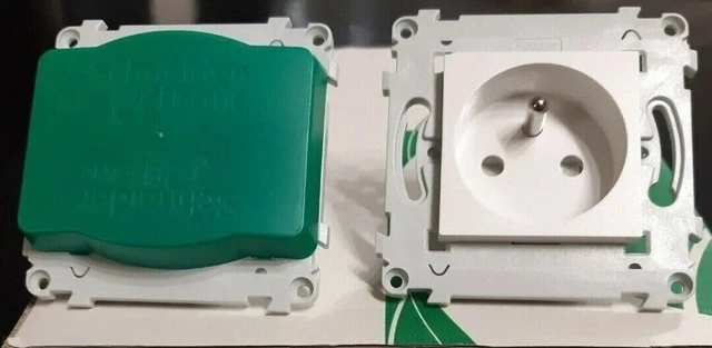 Prise électrique 2P+T ALCYON Schneider - Réf. ALB73273, à Connecteurs Rapides - Neuf