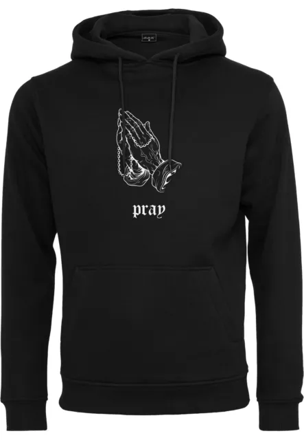 Mister Tee Jersey Pullover Sweatshirt Herren mit Kapuze Dark Pray Black