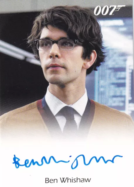 James Bond Full Bleed Autograph Card signed by Ben Whishaw as Q