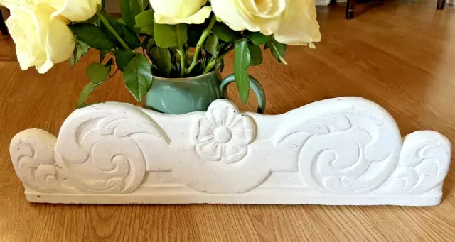 *Antique Early 20th Century French Carved Wooden Pediment