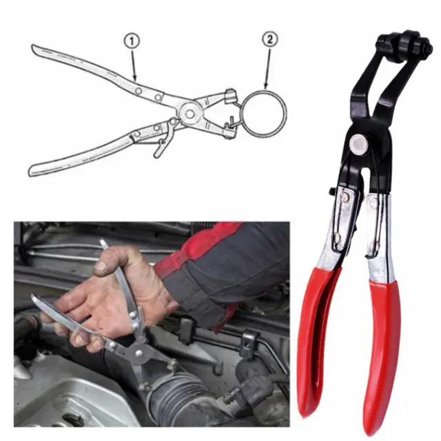 45° Hose Clamp Pliers Locking Removal Installer Water Wire Tube Fuel Clamp' X1K0