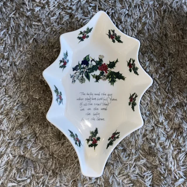 Portmeirion The Holly and Ivy,  Holly Leaf shaped SERVING dish