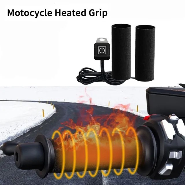 Removable Motorcycle Heated Gloves Hand Grips Warm Handlebar Handle Bar Cover