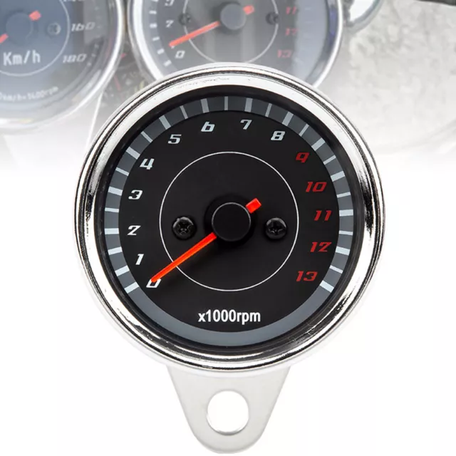12V Motorcycle Digital Odometer Speedometer Tachometer Speed Gauge 0~13,000RPM
