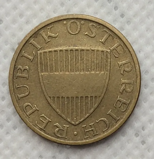 🪙1978 Austria 50 Groschen Coin AU  Aluminum Bronze Money 🪙