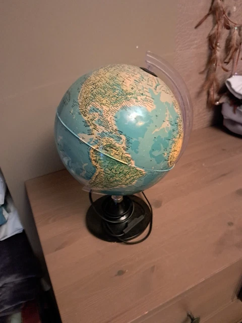 Mappemonde Globe Terrestre Taride Lumineux Vintage Loches 37600