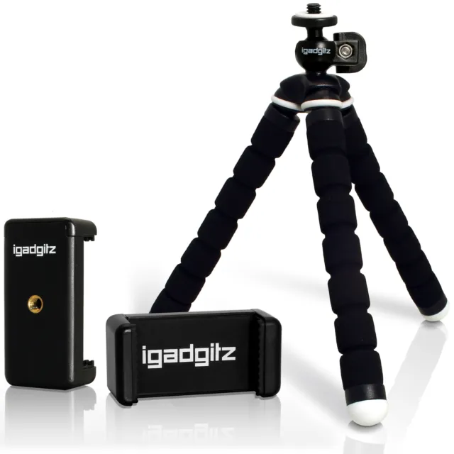 Piccolo Flessibile Cavalletto Mini Treppiede per Fotocamera + Cellulare Supporto