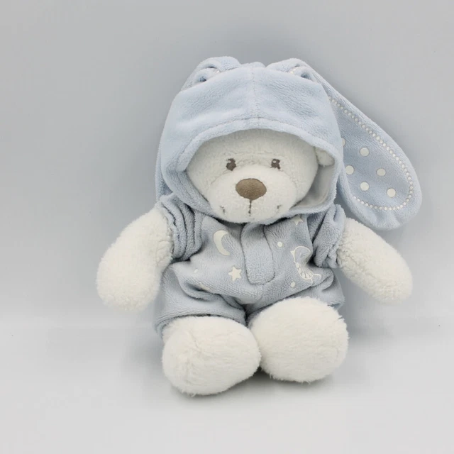 Doudou luminescent ours lapin blanc bleu oiseau Simba Toys NICOTOY - 15243