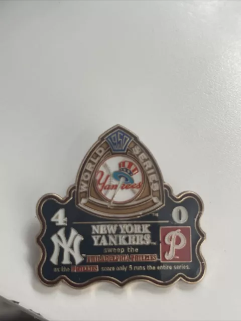 1950 Lapel pin NY New York Yankees vs Philadelphia Phillies World Series WS