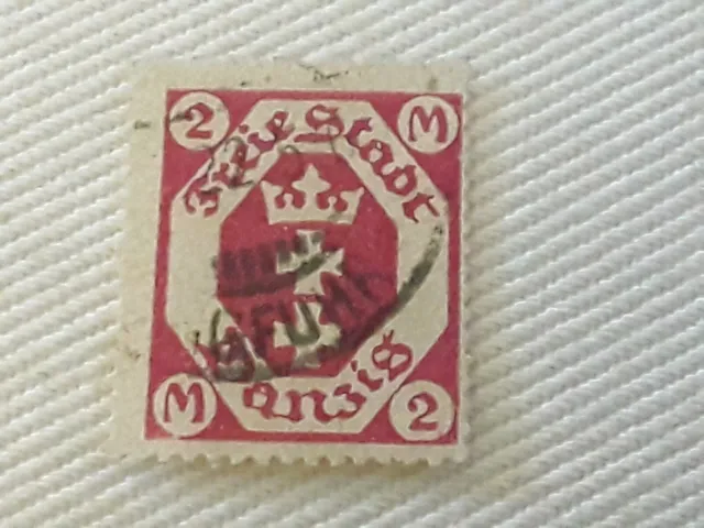 Briefmarke  Freie Stadt Danzig  2 M