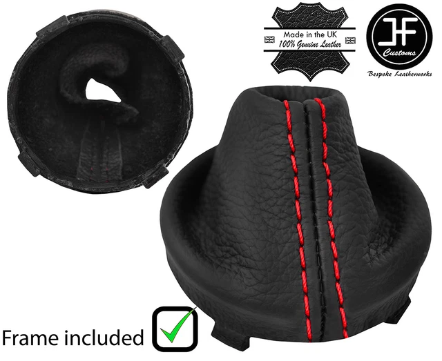 Soufflet Levier De Vitesse Honda Civic EP3 (2001-2005) - Daim Rouge Coutures Noires